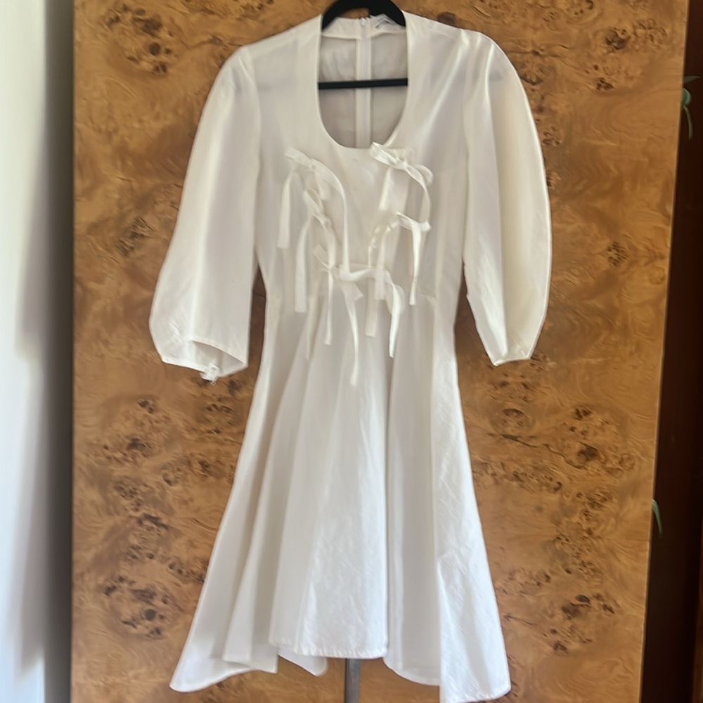 J.W. Anderson White Bow Corset Dress US 4